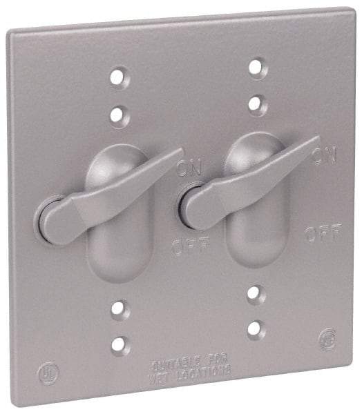 Thomas & Betts - Electrical Outlet Box Aluminum Switch Cover - Includes Gasket & Screw - A1 Tooling