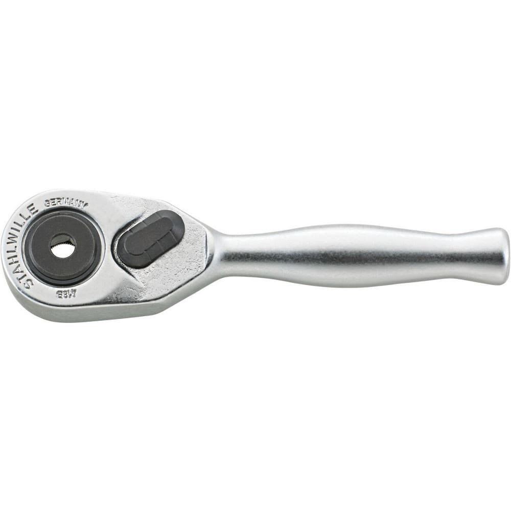 Ratchets; Tool Type: Reversible Ratchet; Bit Ratchet; Stubby Ratchet; Drive Size: 1/4 in; Head Shape: Pear; Head Style: Reversible; Fixed; Material: Alloy Steel; Chrome; Finish: Chrome-Plated; Overall Length (Inch): 3.55 in; Insulated: No; Magnetic: No; N