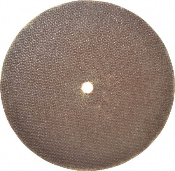 Norton - 8" 60 Grit Aluminum Oxide Cutoff Wheel - 0.06" Thick, 1/2" Arbor, 7,640 Max RPM, Use with Stationary Grinders - A1 Tooling