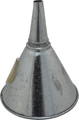 Plews - 1 Qt Capacity Steel Funnel - 6" Mouth OD, 3/4" Tip OD, Straight Spout - A1 Tooling