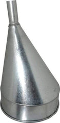 Plews - 8 Qt Capacity Steel Funnel - 10" Mouth OD, 1-1/4" Tip OD, Straight Spout - A1 Tooling