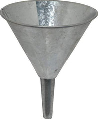 Plews - 10 oz Capacity Steel Funnel - 4-1/2" Mouth OD, 1/2" Tip OD, Straight Spout - A1 Tooling