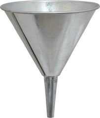 Plews - 24 oz Capacity Steel Funnel - 5-3/4" Mouth OD, 1/2" Tip OD, Straight Spout - A1 Tooling