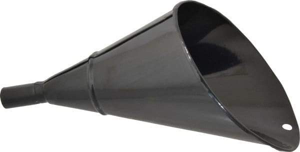 Value Collection - 2 Qt Capacity Steel Funnel - 1" Tip OD, 4" Straight Spout, Black - A1 Tooling