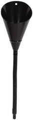 Value Collection - 2 Qt Capacity Steel Funnel - 1/2" Tip OD, 17" Flexible Spout, Black - A1 Tooling