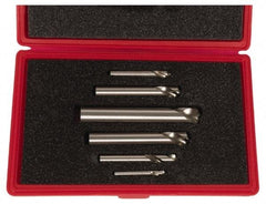 Cleveland - 1/4 to 1 Inch Body Diameter, 1 to 1-3/4 Inch Flute Length, 90° Point Angle, Spotting Drill Set - 4 to 8 Inch Overall Length, Series 2645, Bright Finish, High Speed Steel, Includes Six Spotting and Centering Drills - A1 Tooling