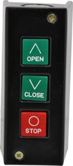 Value Collection - 3 Operator, Pushbutton Control Station - Open-Close-Stop (Legend), Momentary Switch, NO/NC Contact, NEMA 1 - A1 Tooling