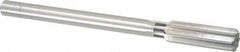 Cleveland - 27/32" High Speed Steel 8 Flute Chucking Reamer - Straight Flute, Straight Shank, 2-1/2" Flute Length, 9-1/2" OAL - A1 Tooling