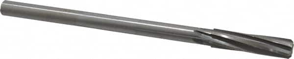 Cleveland - 1/2" High Speed Steel 6 Flute Chucking Reamer - Spiral Flute, Straight Shank, 2" Flute Length, 8" OAL - A1 Tooling