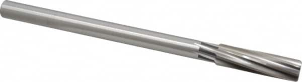 Cleveland - 21/32" High Speed Steel 8 Flute Chucking Reamer - Spiral Flute, Straight Shank, 2-1/4" Flute Length, 9" OAL - A1 Tooling