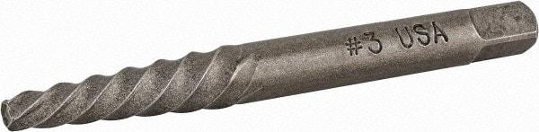 Cleveland - Spiral Flute Screw Extractor - #3 Extractor for 5/16 to 7/16" Screw, 2-11/16" OAL - A1 Tooling