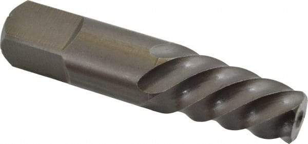 Cleveland - Spiral Flute Screw Extractor - #8 Extractor for 1-3/8 to 1-3/4" Screw, 4-3/8" OAL - A1 Tooling