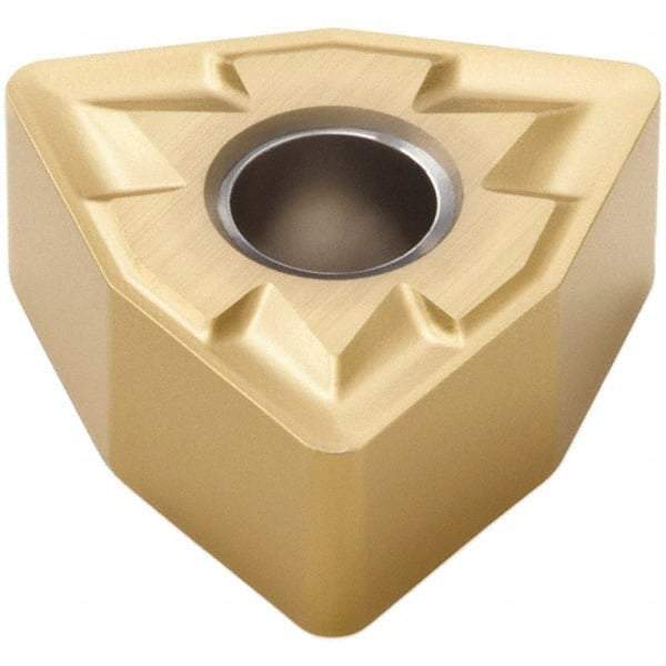 Seco - WNMG333 MR3 Grade CP500 Carbide Turning Insert - TiAlN/TiN Finish, 80° Trigon, 3/8" Inscr Circle, 3/16" Thick, 3/64" Corner Radius - A1 Tooling