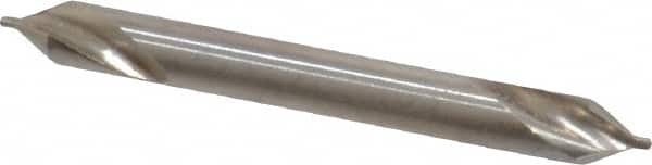 Cleveland - #00 Plain Cut 60° Incl Angle High Speed Steel Combo Drill & Countersink - A1 Tooling