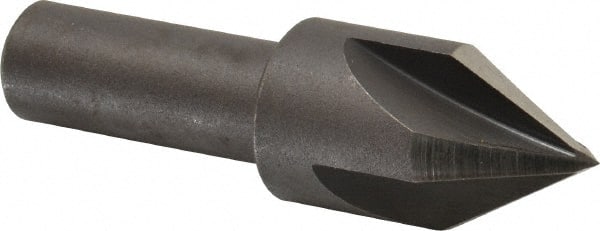 Cleveland - 3/4" Head Diam, 1/2" Shank Diam, 4 Flute 60° High Speed Steel Countersink - A1 Tooling