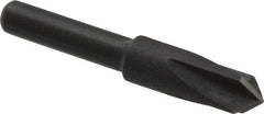 Cleveland - 1/4" Head Diam, 3/16" Shank Diam, 4 Flute 90° High Speed Steel Countersink - Oxide Finish, 1-7/16" OAL, Single End, Straight Shank, Right Hand Cut - A1 Tooling