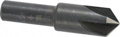 Cleveland - 1/2" Head Diam, 3/8" Shank Diam, 4 Flute 100° High Speed Steel Countersink - Oxide Finish, 1-27/32" OAL, Single End, Straight Shank, Right Hand Cut - A1 Tooling