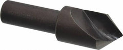 Cleveland - 3/4" Head Diam, 1/2" Shank Diam, 1 Flute 82° High Speed Steel Countersink - Oxide Finish, 2-5/8" OAL, Single End, Straight Shank, Right Hand Cut - A1 Tooling