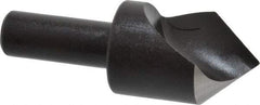 Cleveland - 1" Head Diam, 1/2" Shank Diam, 1 Flute 82° High Speed Steel Countersink - Oxide Finish, 2-3/4" OAL, Single End, Straight Shank, Right Hand Cut - A1 Tooling