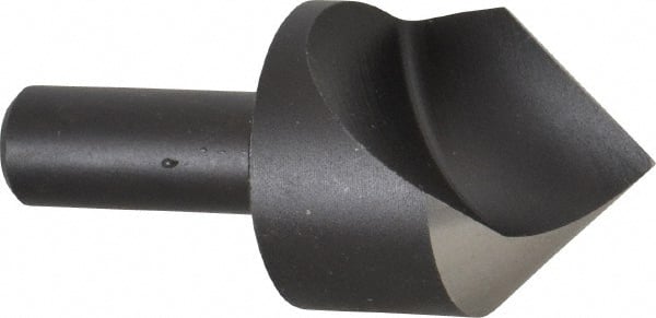 Cleveland - 1-1/4" Head Diam, 1/2" Shank Diam, 1 Flute 82° High Speed Steel Countersink - A1 Tooling