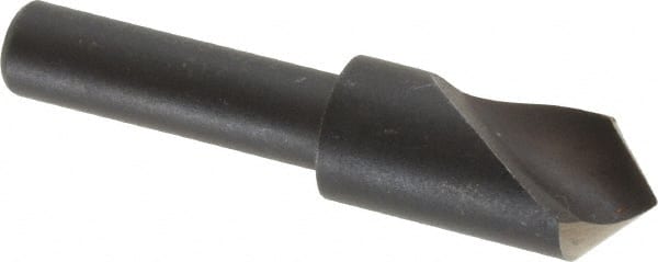 Cleveland - 3/8" Head Diam, 1/4" Shank Diam, 1 Flute 90° High Speed Steel Countersink - A1 Tooling