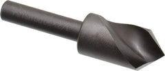 Cleveland - 1/2" Head Diam, 1/4" Shank Diam, 1 Flute 90° High Speed Steel Countersink - Oxide Finish, 1-27/32" OAL, Single End, Straight Shank, Right Hand Cut - A1 Tooling