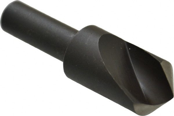 Cleveland - 5/8" Head Diam, 3/8" Shank Diam, 1 Flute 100° High Speed Steel Countersink - A1 Tooling