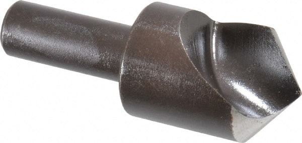 Cleveland - 1" Head Diam, 1/2" Shank Diam, 1 Flute 100° High Speed Steel Countersink - A1 Tooling