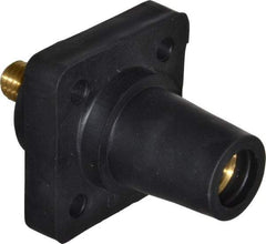 Leviton - 3R NEMA Rated, 600 Volt, 400 Amp, 2 to 4/0 AWG, Female, Threaded Stud, Panel Receptacle - 3.56 Inch Long, Black - A1 Tooling