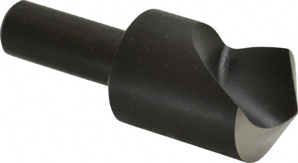 Cleveland - 1" Head Diam, 1/2" Shank Diam, 1 Flute 120° High Speed Steel Countersink - A1 Tooling