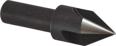 Cleveland - 3/4" Head Diam, 1/2" Shank Diam, 3 Flute 60° High Speed Steel Countersink - Oxide Finish, 2-5/8" OAL, Single End, Straight Shank, Right Hand Cut - A1 Tooling