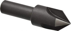 Cleveland - 3/4" Head Diam, 1/2" Shank Diam, 3 Flute 82° High Speed Steel Countersink - Oxide Finish, 2-5/8" OAL, Single End, Straight Shank, Right Hand Cut - A1 Tooling