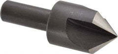 Cleveland - 1" Head Diam, 1/2" Shank Diam, 3 Flute 90° High Speed Steel Countersink - Oxide Finish, 2-3/4" OAL, Single End, Straight Shank, Right Hand Cut - A1 Tooling