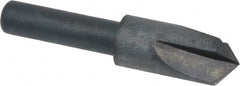 Cleveland - 3/8" Head Diam, 1/4" Shank Diam, 3 Flute 100° High Speed Steel Countersink - A1 Tooling