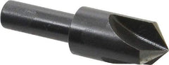 Cleveland - 5/8" Head Diam, 3/8" Shank Diam, 3 Flute 100° High Speed Steel Countersink - Oxide Finish, 2-1/4" OAL, Single End, Straight Shank, Right Hand Cut - A1 Tooling