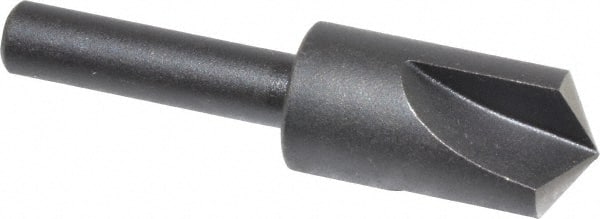 Cleveland - 1/2" Head Diam, 1/4" Shank Diam, 3 Flute 120° High Speed Steel Countersink - A1 Tooling