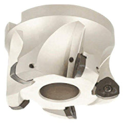 Iscar - 5 Inserts, 1.68" Cutter Diam, 0.08" Max Depth of Cut, Indexable High-Feed Face Mill - 1" Arbor Hole Diam, 1-3/4" High, FF WO.. Inserts, Series FeedMill - A1 Tooling