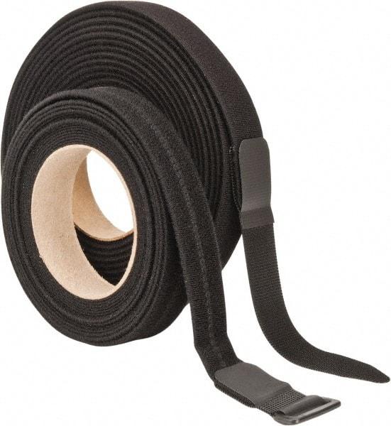 VELCRO Brand - 22 Piece 1" Wide x 5 Yd Long Self Fastening Tie/Strap Kit - Roll, Black - A1 Tooling