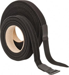 VELCRO Brand - 22 Piece 1" Wide x 5 Yd Long Self Fastening Tie/Strap Kit - Roll, Black - A1 Tooling