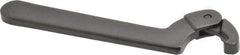 Proto - 3/4" to 2" Capacity, Black Oxide Finish, Adjustable Hook Spanner Wrench - 6-3/8" OAL, 1/8" Hook Pin Height - A1 Tooling