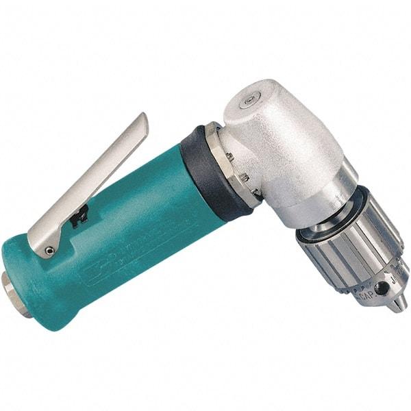 Dynabrade - 1/4" Keyed Chuck - Right Angle Handle, 20,000 RPM, 0.4 hp, 90 psi - A1 Tooling