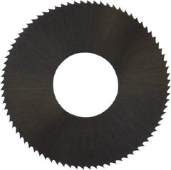 Controx - 1" Diam x 0.008" Blade Thickness x 3/8" Arbor Hole Diam, 80 Tooth Slitting and Slotting Saw - Arbor Connection, Right Hand, Uncoated, High Speed Steel, Concave Ground - A1 Tooling