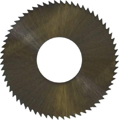 Controx - 1" Diam x 0.014" Blade Thickness x 3/8" Arbor Hole Diam, 64 Tooth Slitting and Slotting Saw - Arbor Connection, Right Hand, Uncoated, High Speed Steel, Concave Ground - A1 Tooling