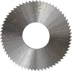 Controx - 1" Diam x 0.04" Blade Thickness x 3/8" Arbor Hole Diam, 64 Tooth Slitting and Slotting Saw - Arbor Connection, Right Hand, Uncoated, Cobalt, Concave Ground, Contains Keyway - A1 Tooling