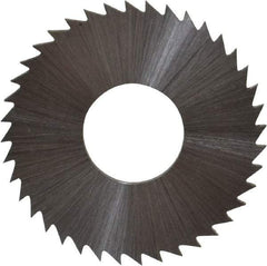 Controx - 1" Diam x 0.0469" Blade Thickness x 3/8" Arbor Hole Diam, 40 Tooth Slitting and Slotting Saw - Arbor Connection, Right Hand, Uncoated, Cobalt, Concave Ground, Contains Keyway - A1 Tooling