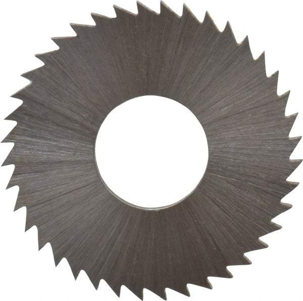 Controx - 1" Diam x 1/16" Blade Thickness x 3/8" Arbor Hole Diam, 40 Tooth Slitting and Slotting Saw - Arbor Connection, Right Hand, Uncoated, Cobalt, Concave Ground, Contains Keyway - A1 Tooling