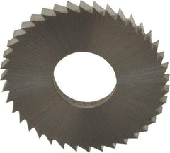 Controx - 1" Diam x 0.0781" Blade Thickness x 3/8" Arbor Hole Diam, 40 Tooth Slitting and Slotting Saw - Arbor Connection, Right Hand, Uncoated, Cobalt, Concave Ground, Contains Keyway - A1 Tooling