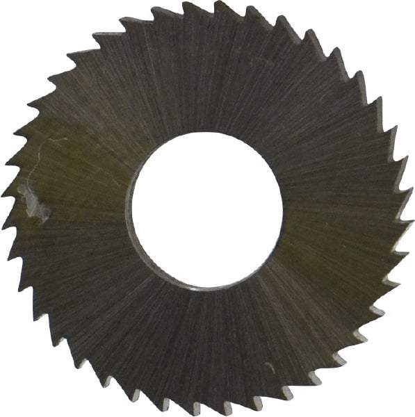 Controx - 1" Diam x 0.0938" Blade Thickness x 3/8" Arbor Hole Diam, 40 Tooth Slitting and Slotting Saw - Arbor Connection, Right Hand, Uncoated, Cobalt, Concave Ground, Contains Keyway - A1 Tooling