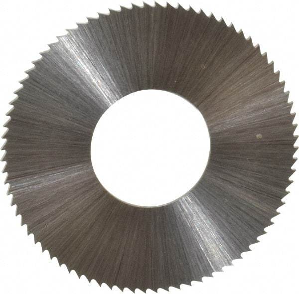 Controx - 1-1/4" Diam x 0.0313" Blade Thickness x 1/2" Arbor Hole Diam, 80 Tooth Slitting & Slotting Saw - Arbor Connection, Right Hand, Uncoated, M2 High Speed Steel, Concave Ground - A1 Tooling