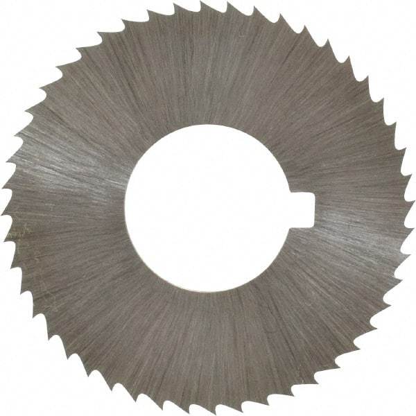 Controx - 1-1/4" Diam x 0.04" Blade Thickness x 1/2" Arbor Hole Diam, 48 Tooth Slitting and Slotting Saw - Arbor Connection, Right Hand, Uncoated, Cobalt, Concave Ground, Contains Keyway - A1 Tooling